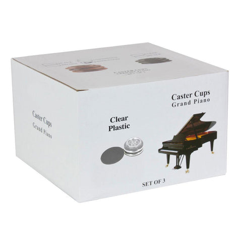 DE-MM11 - Piano Workshop set of 3 clear plastic castor cups for grand piano Default title