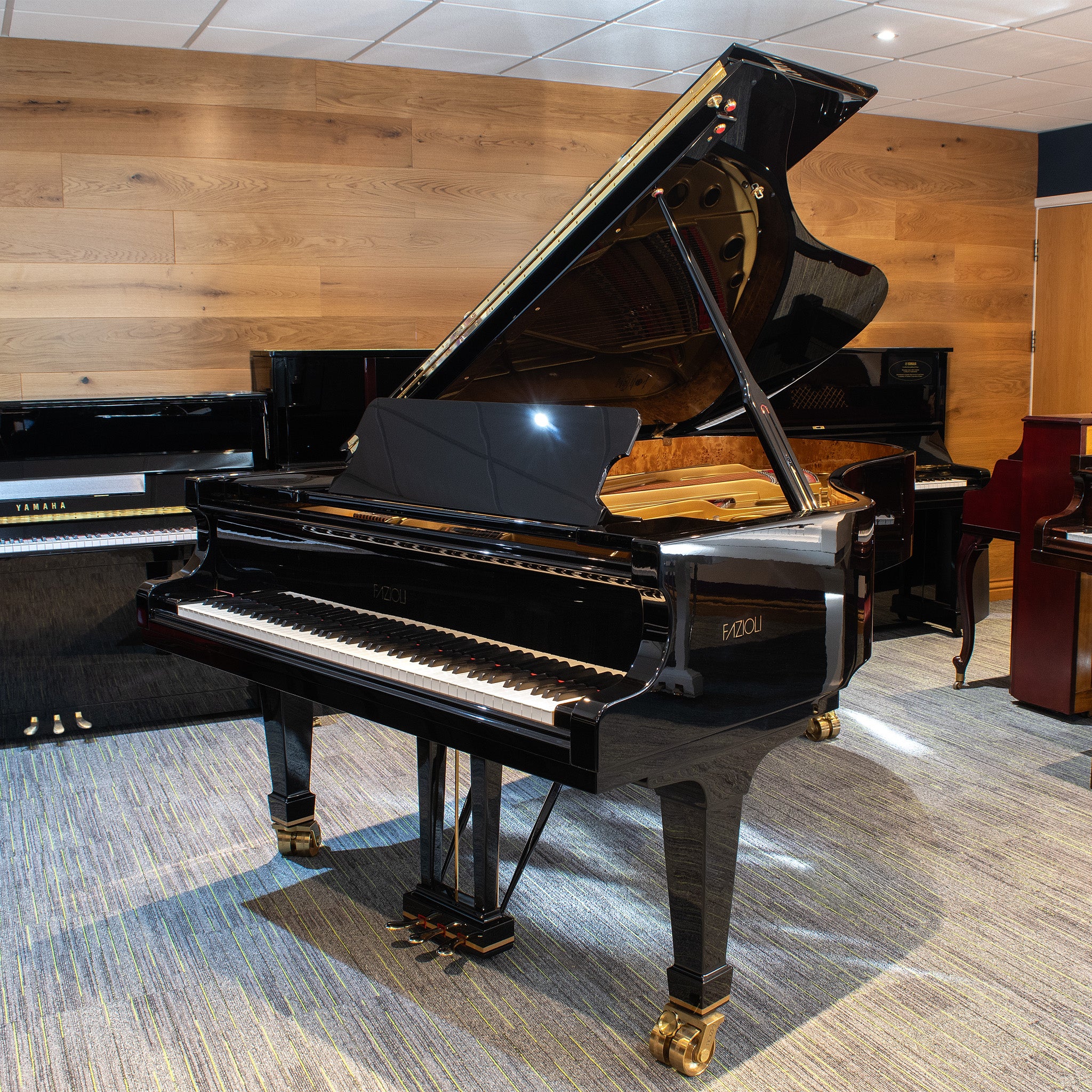 Pre-owned Fazioli F228 grand piano in polished ebony | Chamberlain