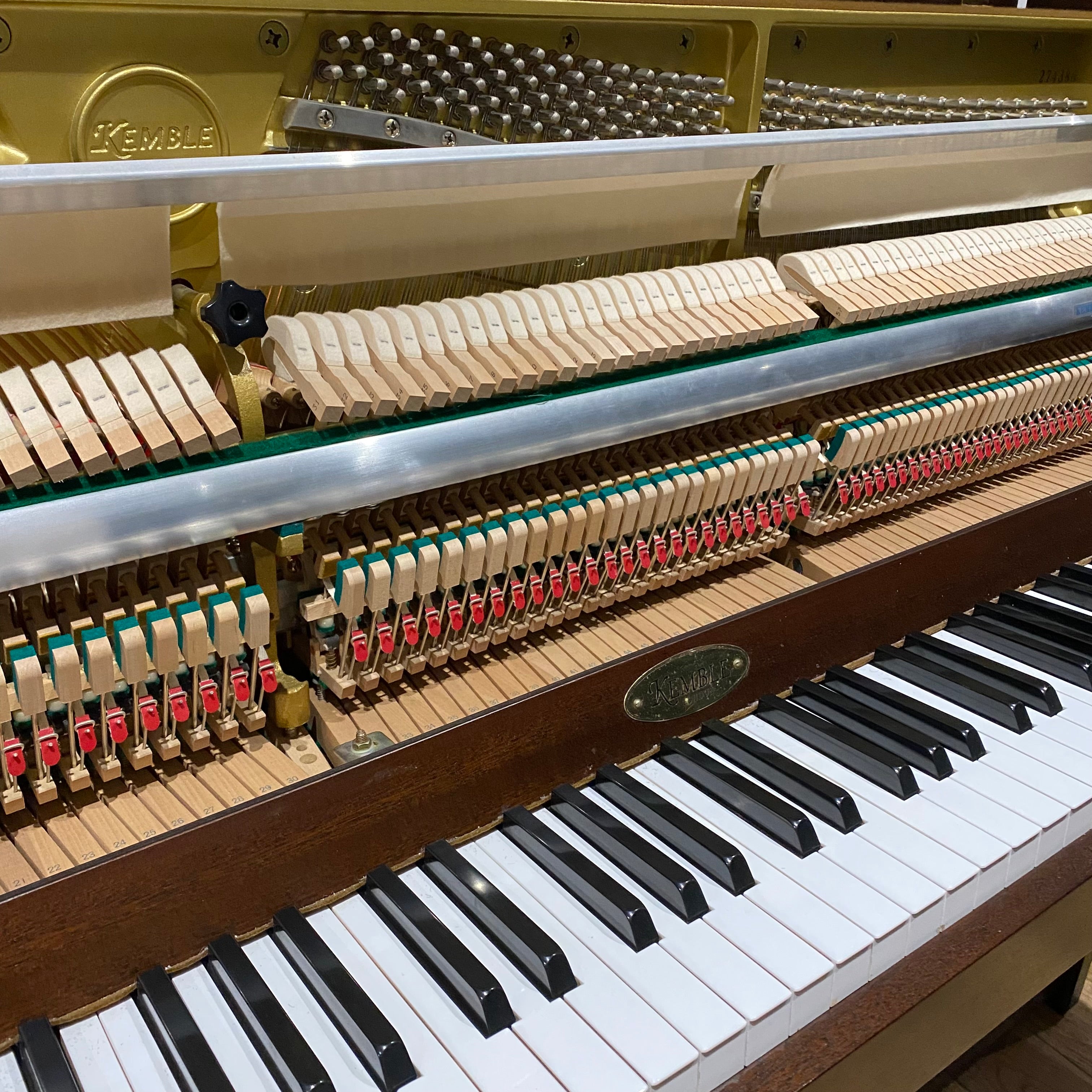 IK-2ND9892 - Pre-owned Kemble Cambridge 10 upright piano in dark walnut satin A1