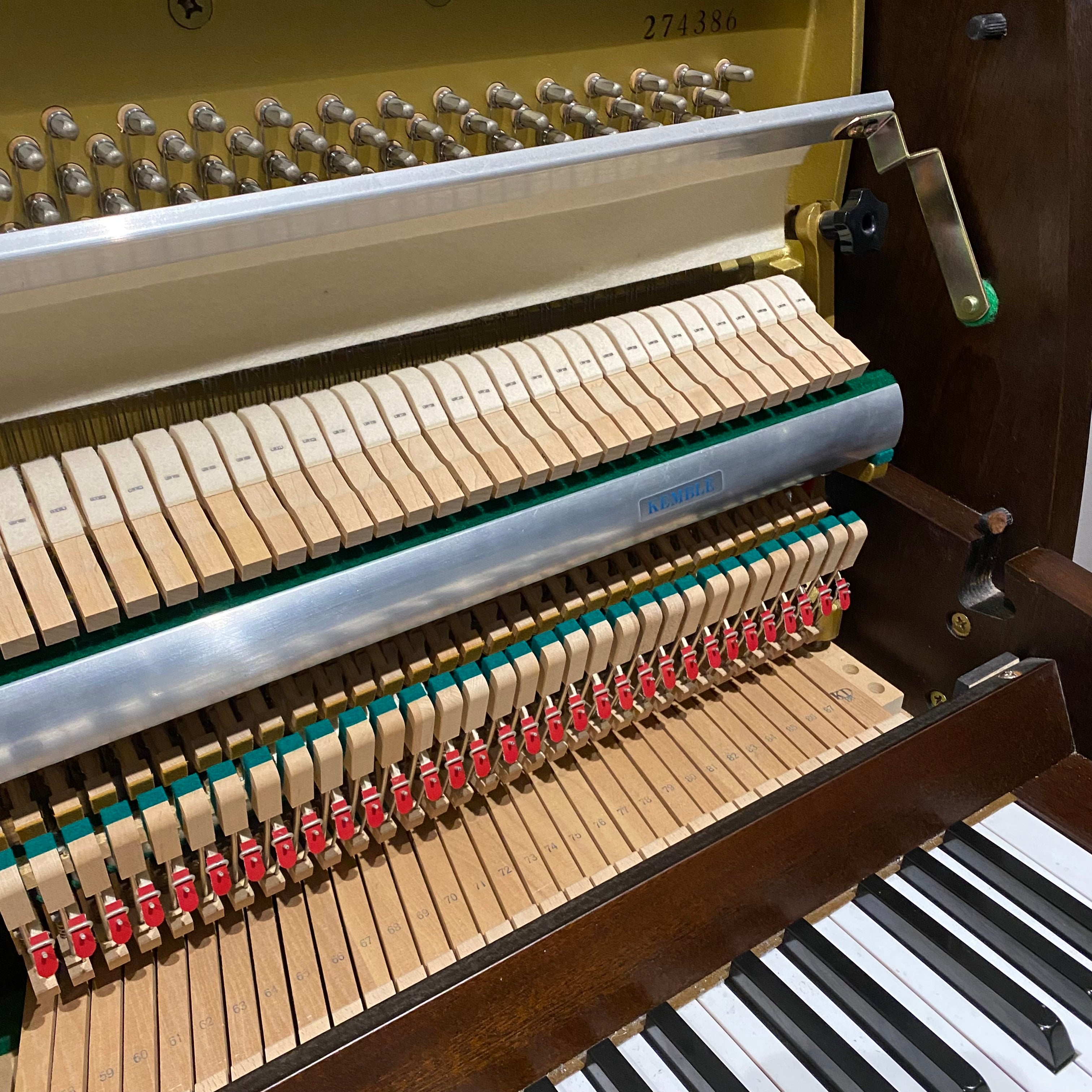 IK-2ND9892 - Pre-owned Kemble Cambridge 10 upright piano in dark walnut satin A1