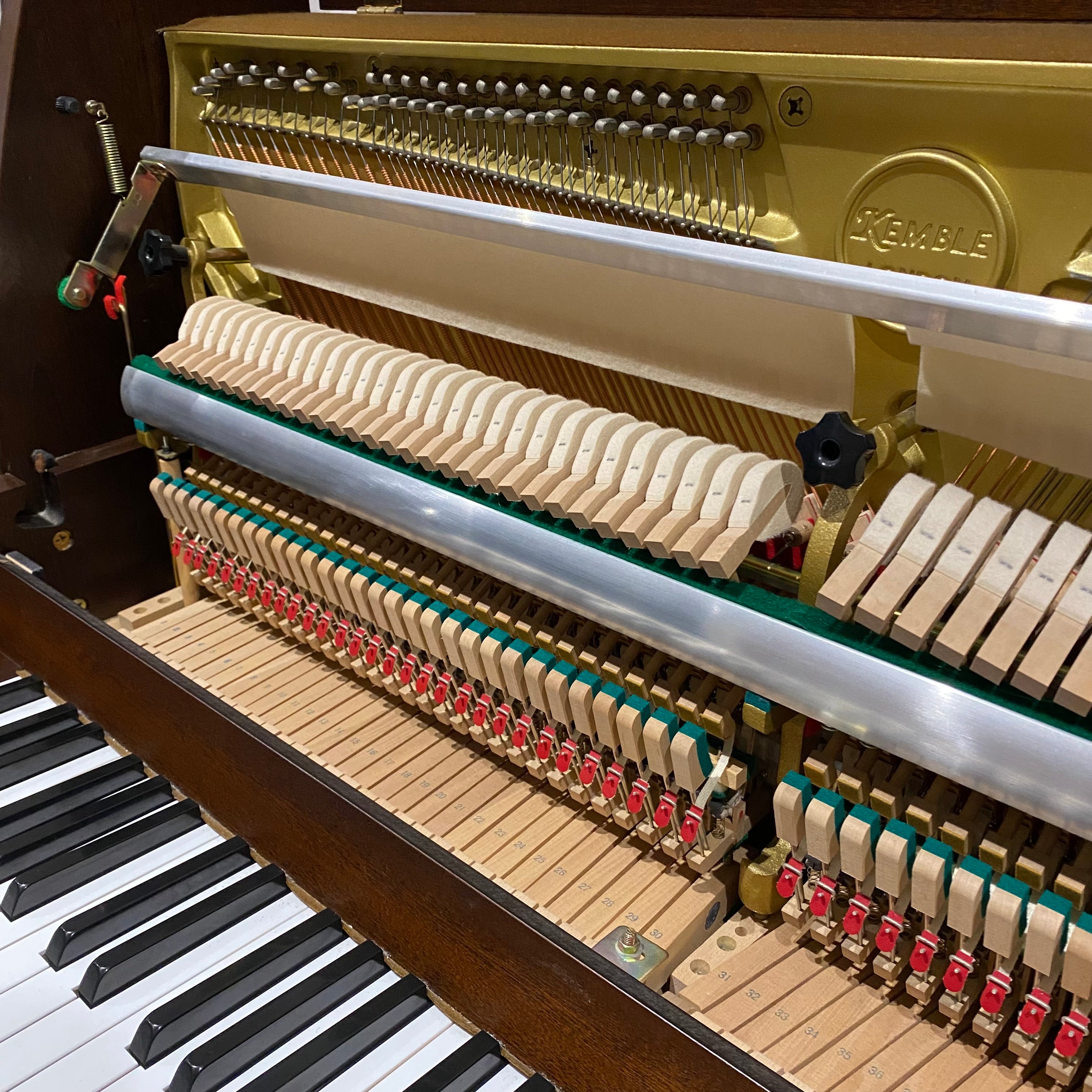 IK-2ND9892 - Pre-owned Kemble Cambridge 10 upright piano in dark walnut satin A1