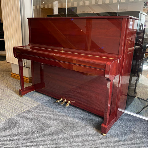 IK-CS1009 - Pre-owned Yamaha P121G upright piano in polished mahogany Default title