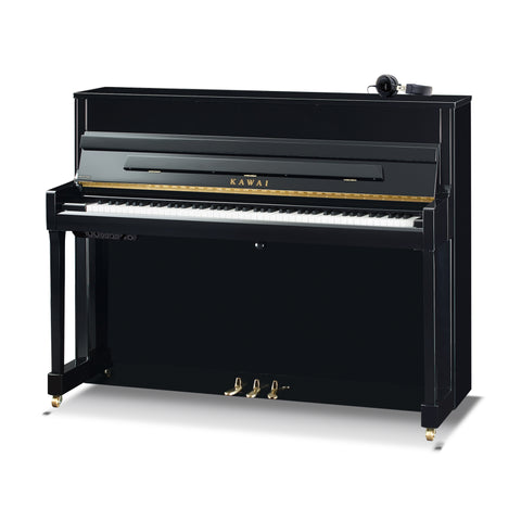 K-200-ATX4-EP,K-200-ATX4-SLEP,K-200-ATX4-SLSNWHP - Kawai K-200 ATX4 Anytime upright piano Polished Ebony