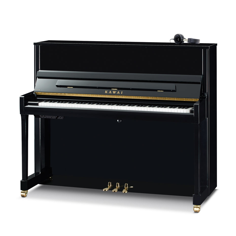 K-300-ATX4-EP,K-300-ATX4-SNWHP,K-300-ATX4-SLEP,K-300-ATX4-SLSNWHP - Kawai K-300 ATX4 Anytime upright piano Polished Ebony