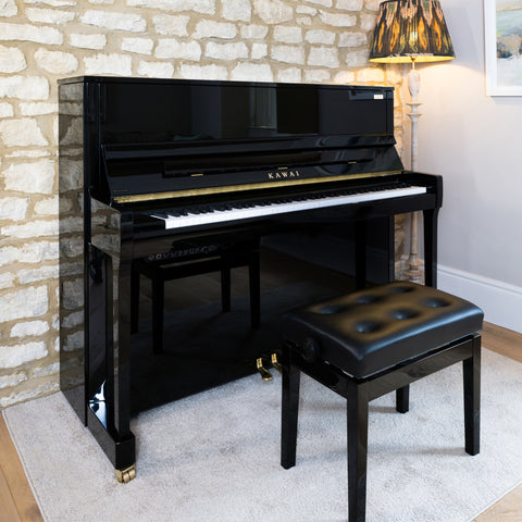 K-300-AURES2-EP - Kawai K-300 AURES2 hybrid upright piano in polished ebony Default title