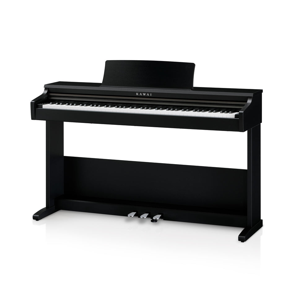KDP75B - Kawai KDP75 digital upright piano Embossed black